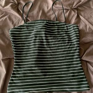 S black and white stripe tank top